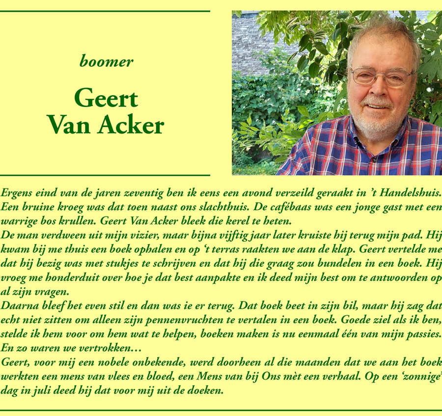 Boomer Geert Van Acker